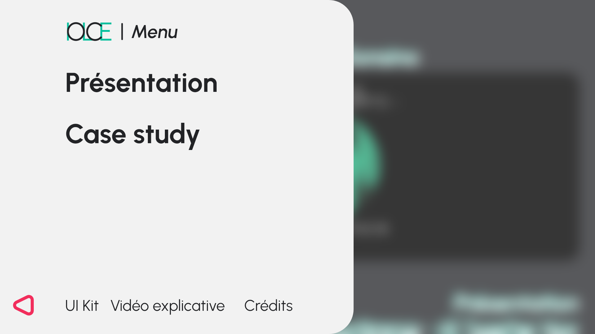 Présentation du menu final