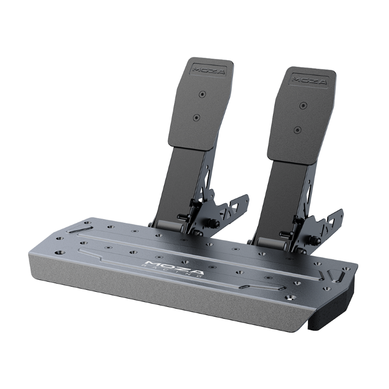 Pédales de simracing en aluminium, avec un accélérateur et un frein